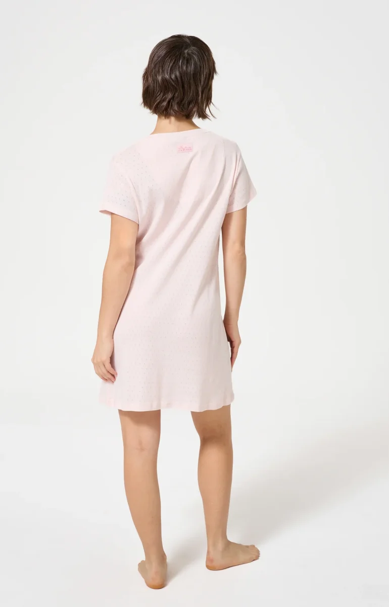 Chemise de nuit en pointelle de coton - Kiss - immagine 6