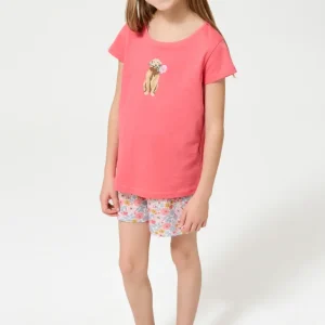 Pyjashort enfant en jersey de coton léger - Nina