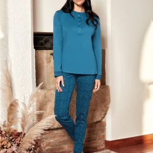 PIGIAMA DONNA NOTTINGHAM CALDO COTONE