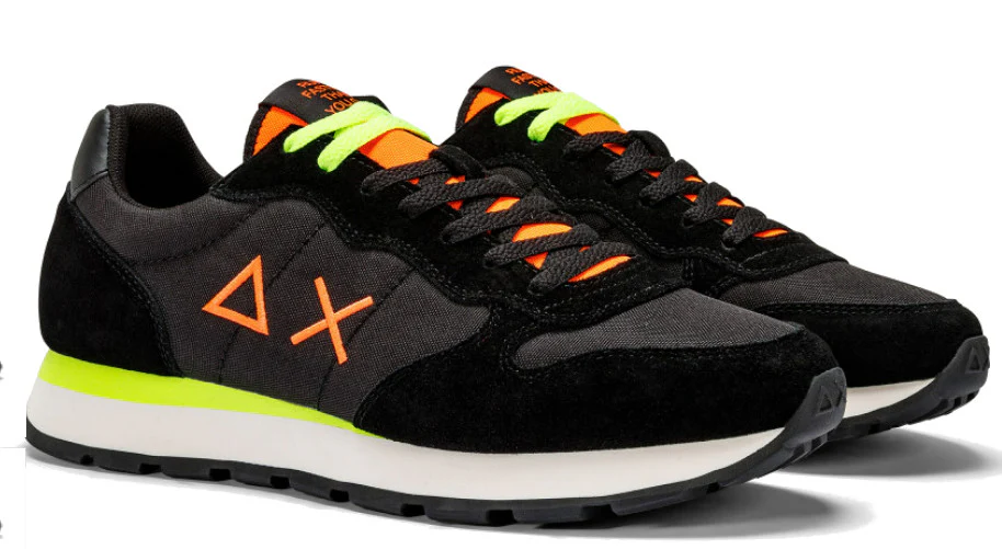 SCARPE UOMO SNEAKERS NYLON NERO - TOM FLUO Z43102 11 - immagine 3