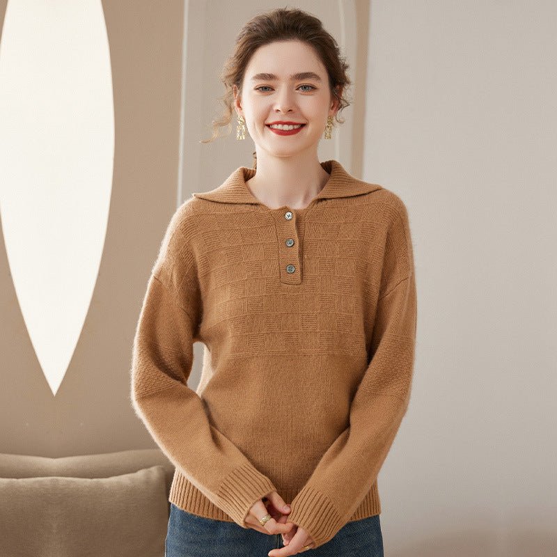 Maglioni in cashmere a collo alto da donna, camicetta in cashmere a maniche lunghe, pullover